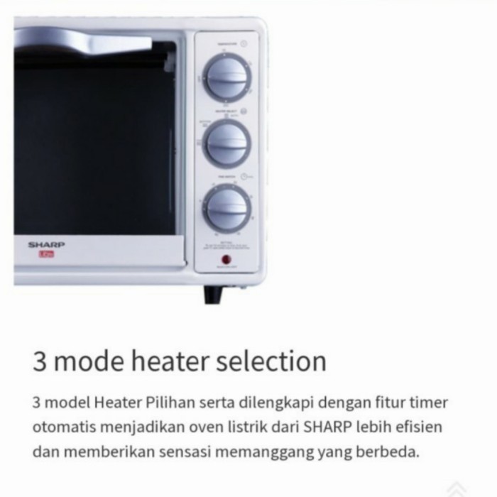 Sharp Oven Toaster Listrik 18 Liter Eo-18L Eo 18L Sharp Electric Oven