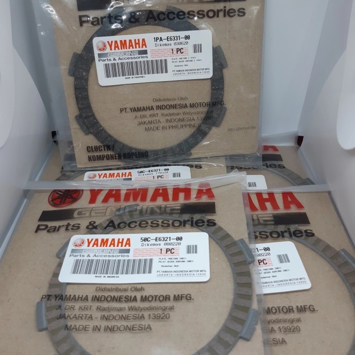 Plat Kopling-Kampas Kopling Yamaha Vixion Nvl Asli 1 Set Isinya 5