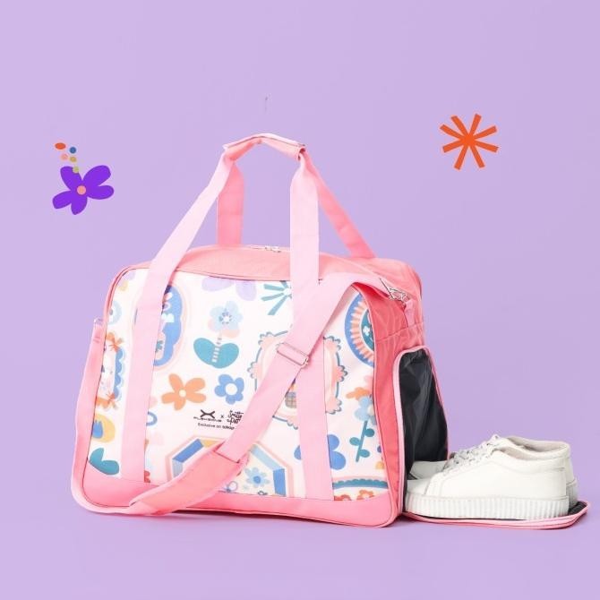 Flexzone x Smitten by Pattern Exclusive Gymbag Wanita Shoes Compart