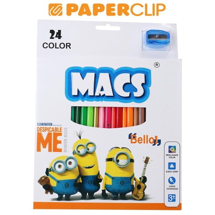 

Mudah Pensil Warna Macs Minions 24S Trendi