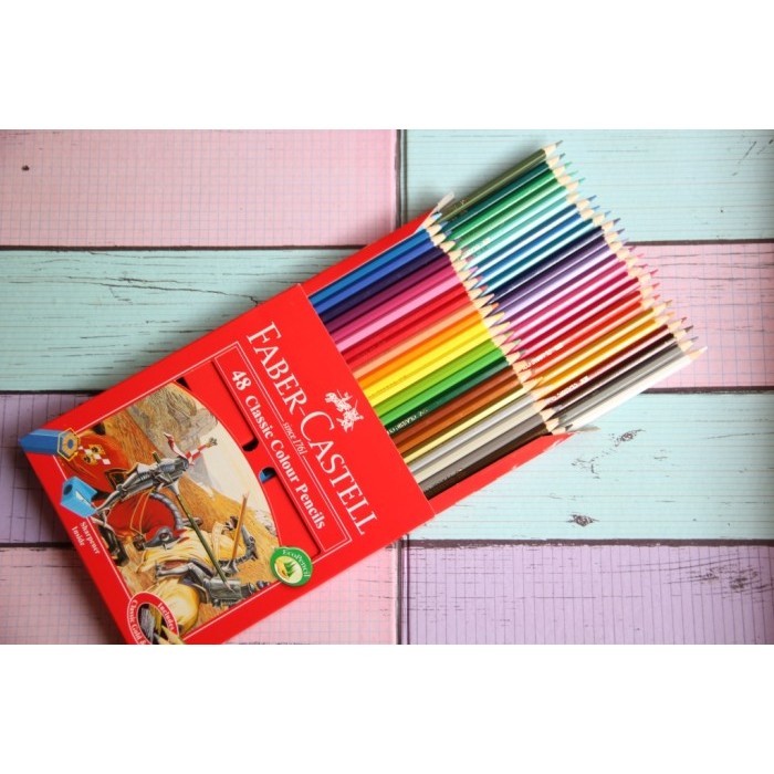 

Wow Pensil Warna Faber-Castell Classic 48 Warna Gilaa!!!