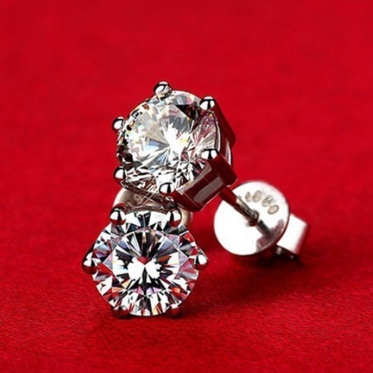 SUBANG WANITA MATA SATU - ANTING STUD MODEL FASHION KOREA SILVER S925