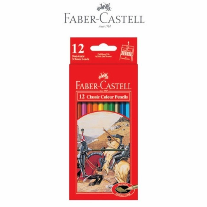 

Cuci Gudang Faber Castell Pensil Warna 12 Panjang Classic Terbatas