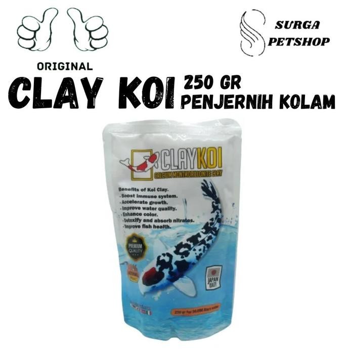 ClayKoi Clay Koi clai mineral penjernih pembersih air kolam ikan 250gr