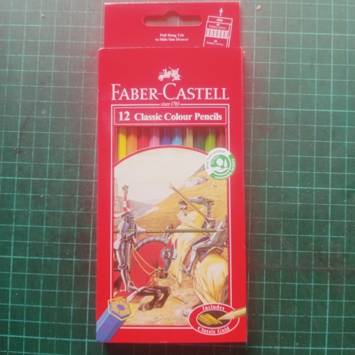 

Limited Pensil Warna Faber Castell 12 Warna Panjang Classic Bagus