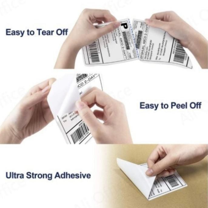 

DISKON KERTAS THERMAL LABEL STICKER BARCODE 500 PCS UKURAN A6 100 X 150