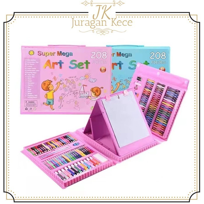 

Terbatas Crayon Pensil Warna Set 208 Pcs Alat Lukis Mewarnai Menggambar Krayon Terbatas