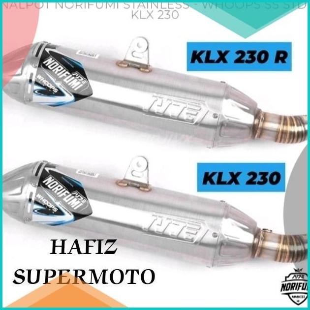 KNALPOT NORIFUMI WHOOPS KLX 230 R KLX 230 SE SM KLX 250 ORIGINAL 16nov