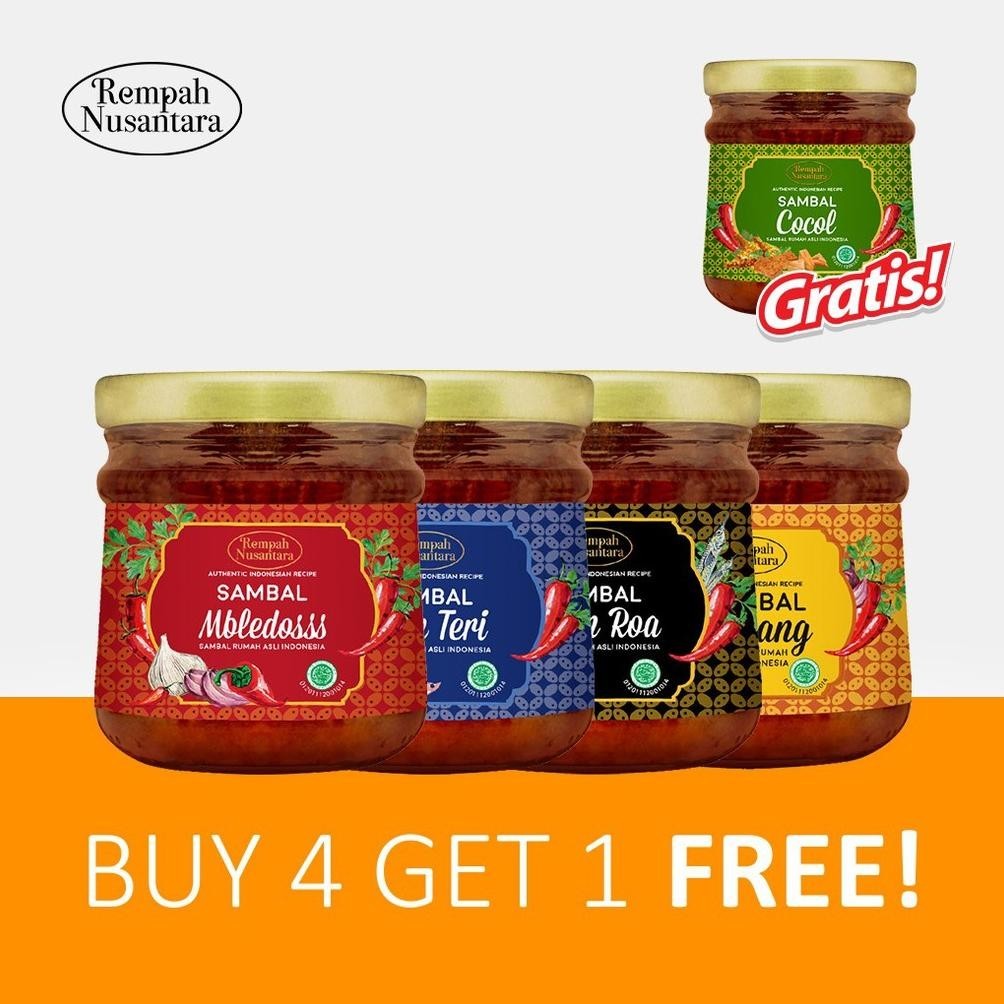 

SALE PRODUK Sambal Seriboe Rempah Nusantara Buy 4 Free Sambal Cocol Jar TERLARIS