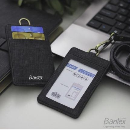 

Terlaris Bantex Leather Name Tag Id Card Holder 8869 Kulit Sintetis Lanyard Pengiriman Cepat