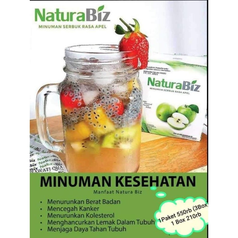 

NATURA BIZ 1 BOX MINUMAN KESEHATAN BERNUTRIZI 100% ORIGINAL