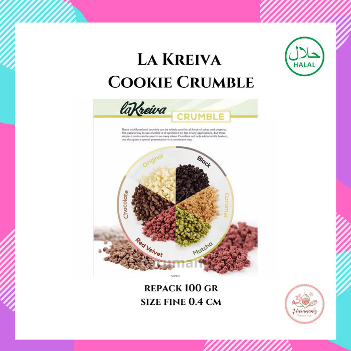 

yang dicari@@@@] Lakreiva La Kreiva Cookie Crumble Topping 100gr