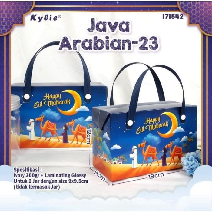 

Box Kue Kering Lebaran Isi 2 Toples Tabung 600Ml Packaging Hampers 077