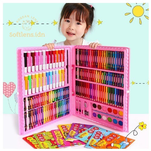 

Sale!!! Crayon 168 Pcs Set Alat Gambar Alat Tulis Dan Lukis Menggambar Melukis Berkualitas
