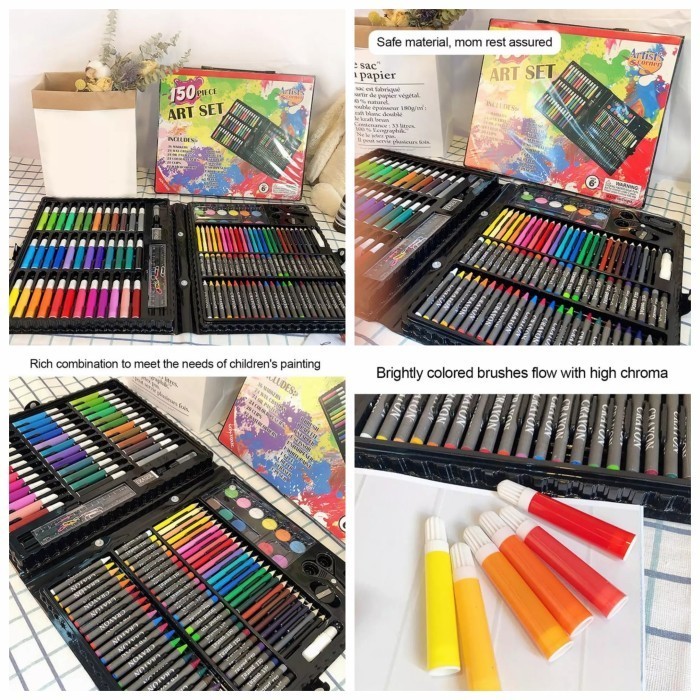

Cuci Gudang Mainan Edukasi Anak Set Crayon 150Pcs Untuk Belajar Melukis Mewarnai Bergaransi