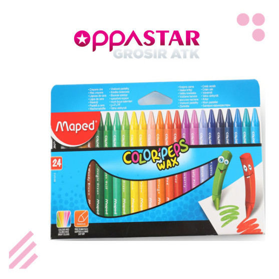 

Terbatas Crayon Maped Color Peps Wax 24 861013 - Crayon Terlaris