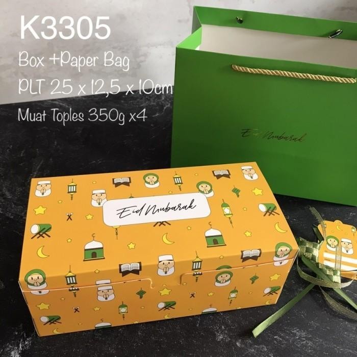 

Paket Paperbag Kardus Cake Lebaran Eid Mubarak Packaging Kotak Hampers 075