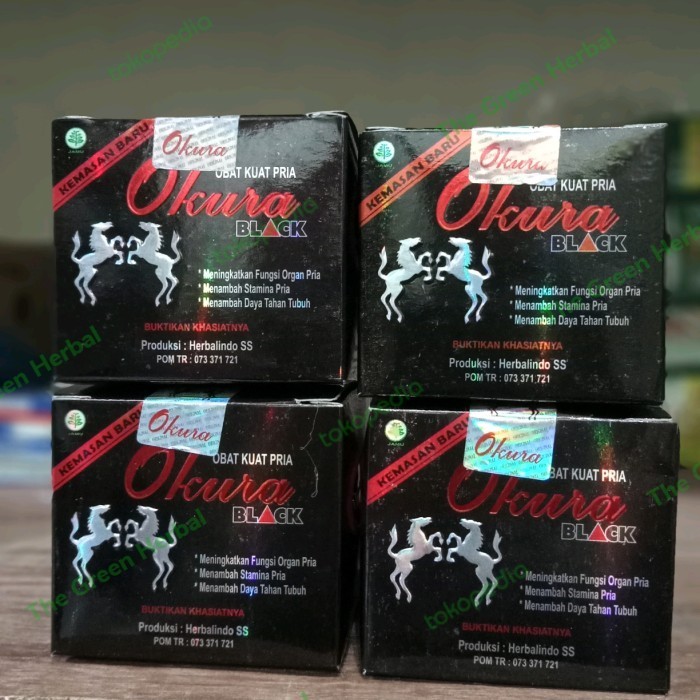 Terlaris Kapsul pil Okura black Hitam dijamin keasliannya original SALE