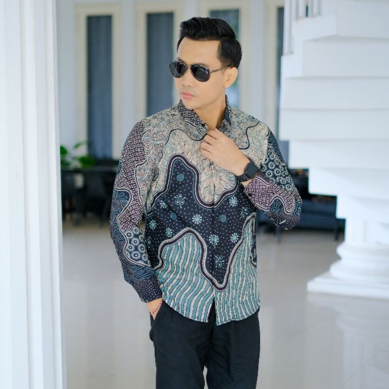 BATIK PRIA MODERN LAPIS FURING MOTIF SILIWANGI