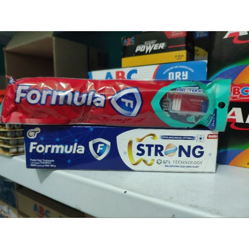 sikat gigi dan pasta gigi formula strong