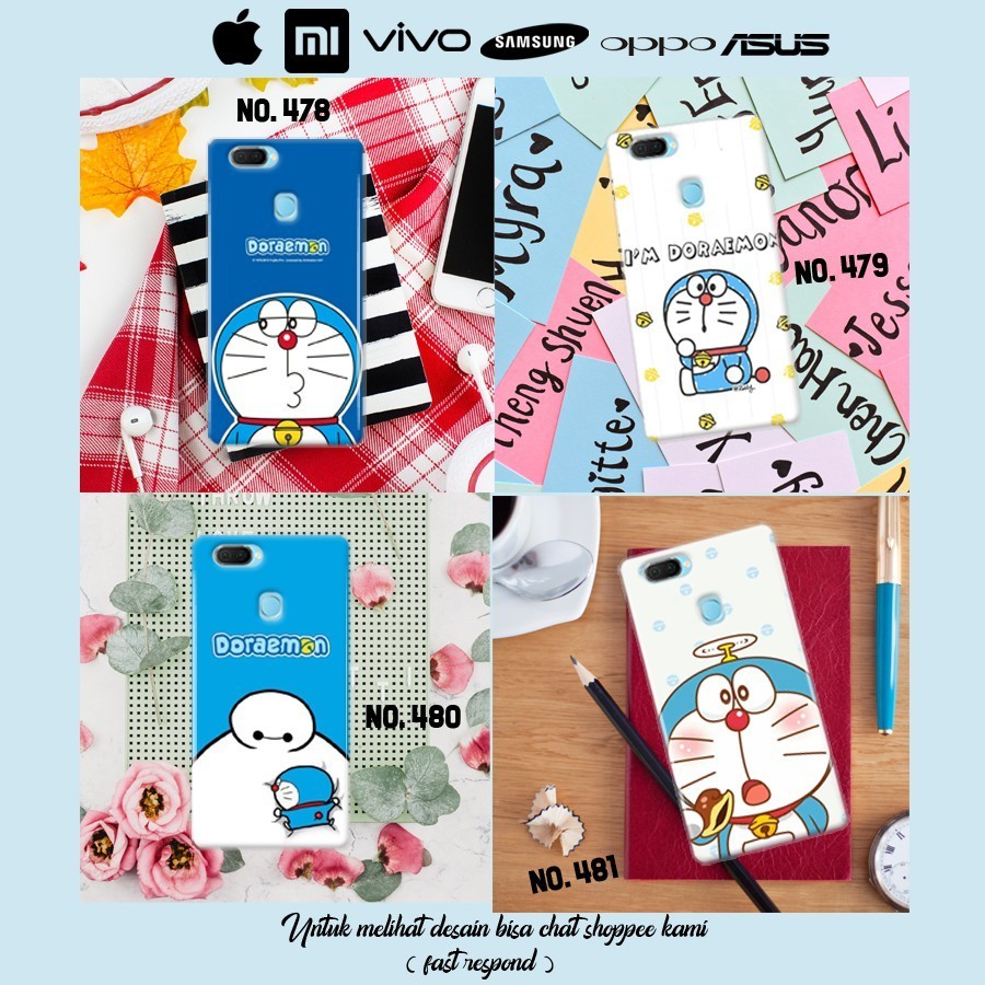 CASING ( SEMUA TIPE HP )  DORAEMON KARTUN  OPPO F9 / F7 / F5 / F3 / F1 / A7 / A37 / A71 / A83
