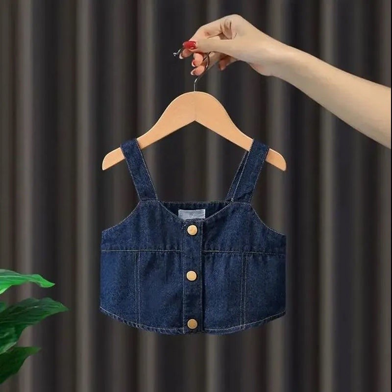 [THE NEWEST COLLECTIONS] [Cocobaby Jakarta] Setelan Anak Perempuan Denim Import Baju Set Pakaian