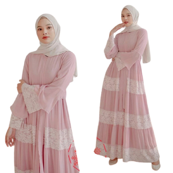 Baju Gamis Lebaran Terbaru 2023 Dewasa Bju Muslimah Mewah Gamis Pesta Kondangan Model Terbaru Remaja