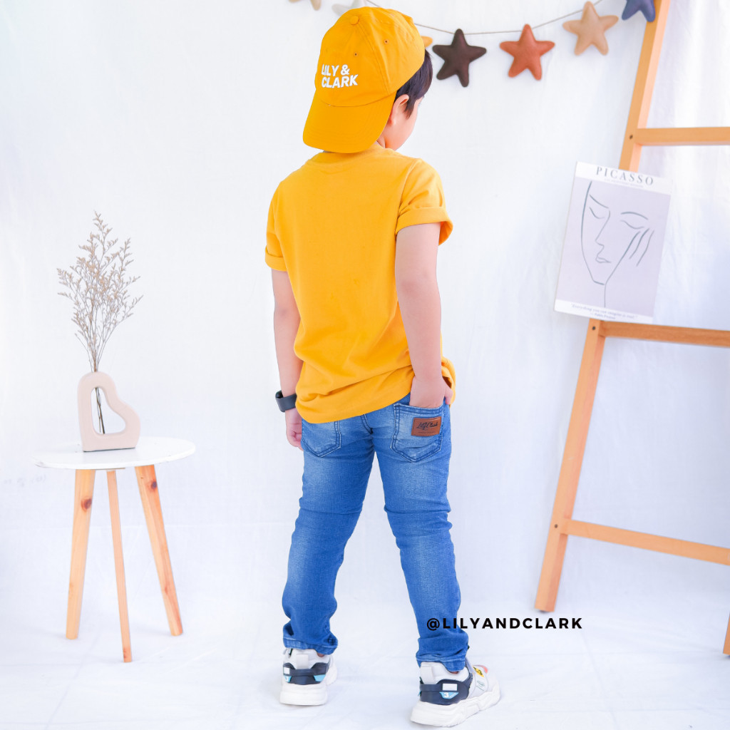 [SVT COLLECTIONS] Lily and Clark celana jeans anak laki laki warna blue model Biker JS04 Super keren