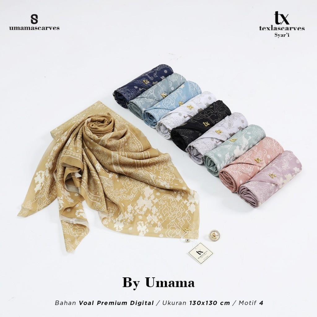 [SVT COLLECTIONS] BOX TexlaScarves SYARI By Umama Scarf Free Signature Brooch