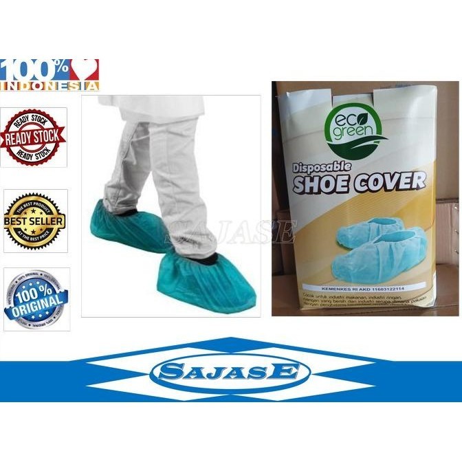 Shoes Cover Medis Disposable Non Woven Eco Green Cover Shoes Medis