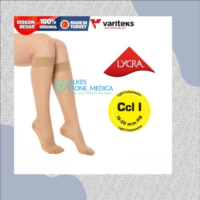 STOCKING VARISES - VARITEKS 932 KNEE HIGH CLOSED TOE CCL 1