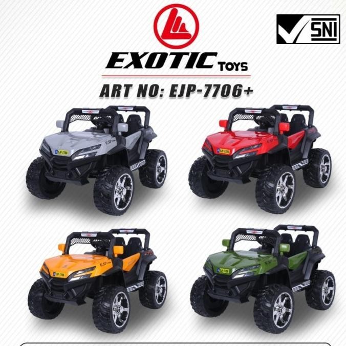 Mobil Aki Exotic Jeep Ejp 7706+ Ban Karet Mainan Anak Mobil Remot Tariagathastuffs
