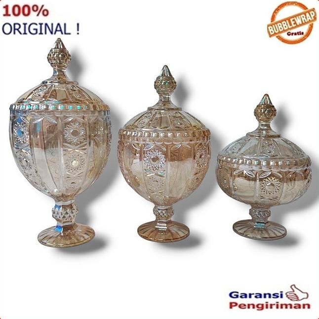 Terjangkau Toples Kaca Kristal Toples Piala Set Toples Lebaran Set Gisellemarsya