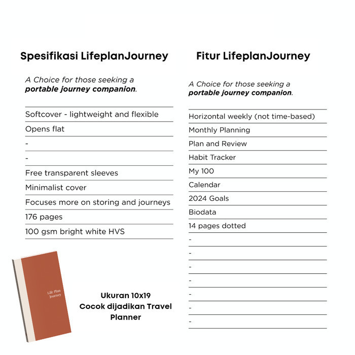 

BARANG TERLARIS [Ready] LifePlan Journal 2024 Planner 2024 Buku Agenda 2024 Hardcover