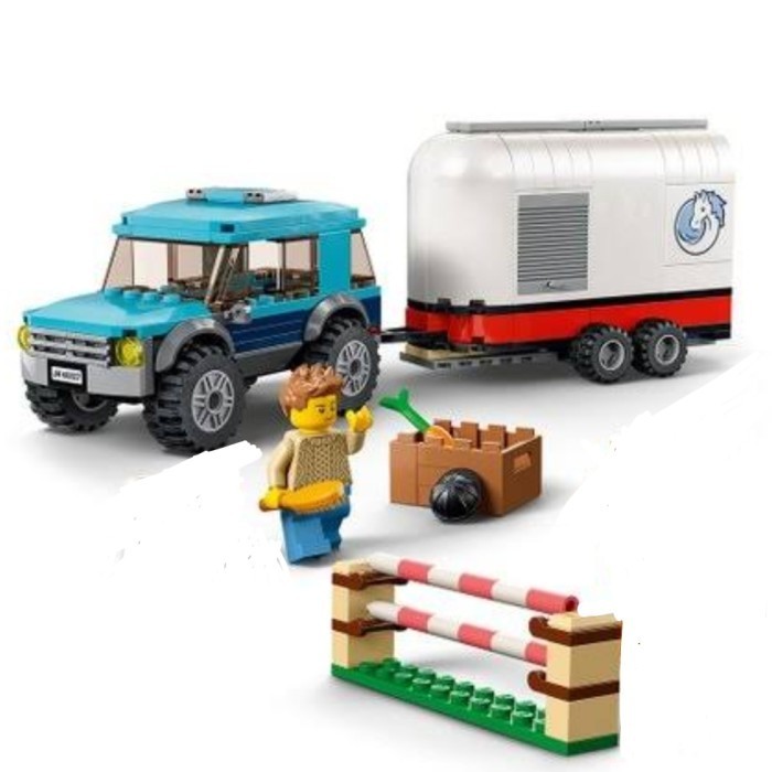 DISKON SPESIAL LEGO CITY 60327 HORSE TRANSPORTER PARTOUT (JEEP +GANDENGAN + 1 FIGURE) TERLARIS