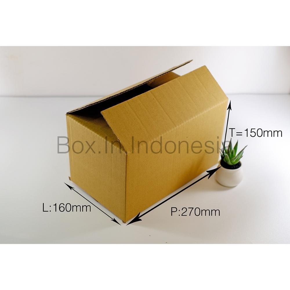 

Pilih yang terbaik, nikmati yang luar biasa." (10Pcs) Kardus Baru 27x16x15 cm Box Dus Coklat Packing Polos ||