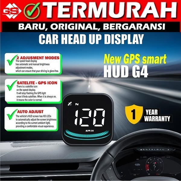 Spedometer Digital / Spedo Hud G4 / Speed Alarm Mobil / Compass