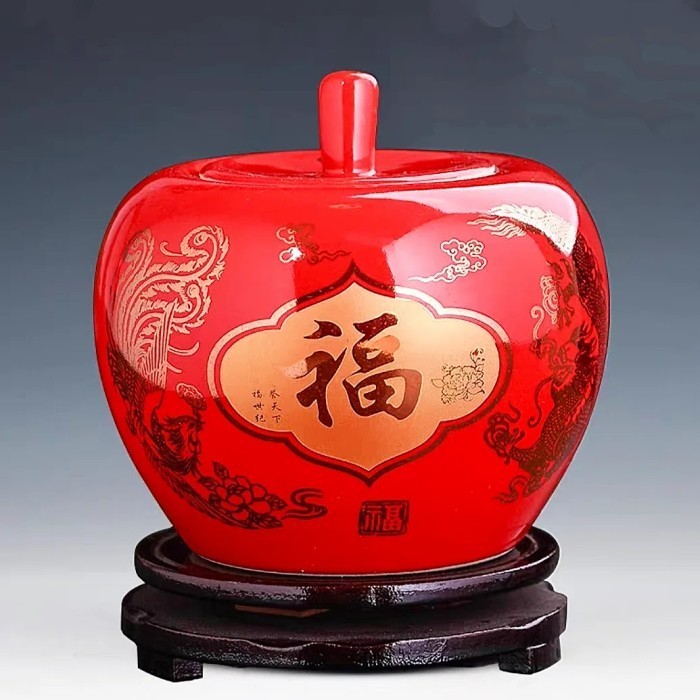 

toples cantik/pernak pernik/pajangan imlek/hiasan parcel/toples permen