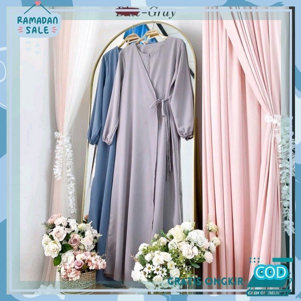 Baju Muslim Wanita Terbaru 2024 Lengan Panjang Busui Tunik Games Dewasa Gaun Wedding Maxidress Plus 