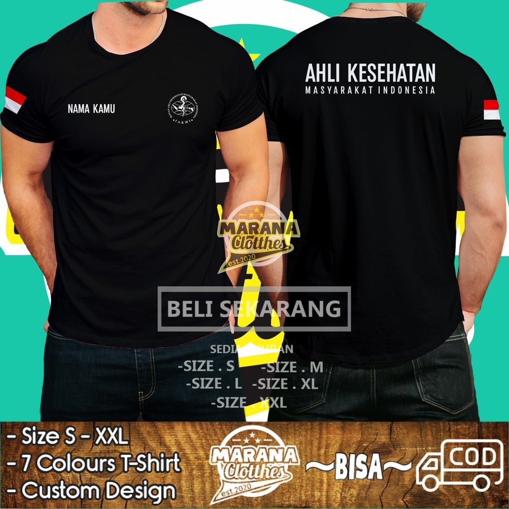 Kaos IAKMI Ikatan Ahli Kesehatan Masyarakat Indonesia Gratis Nama DB Kaos Distro