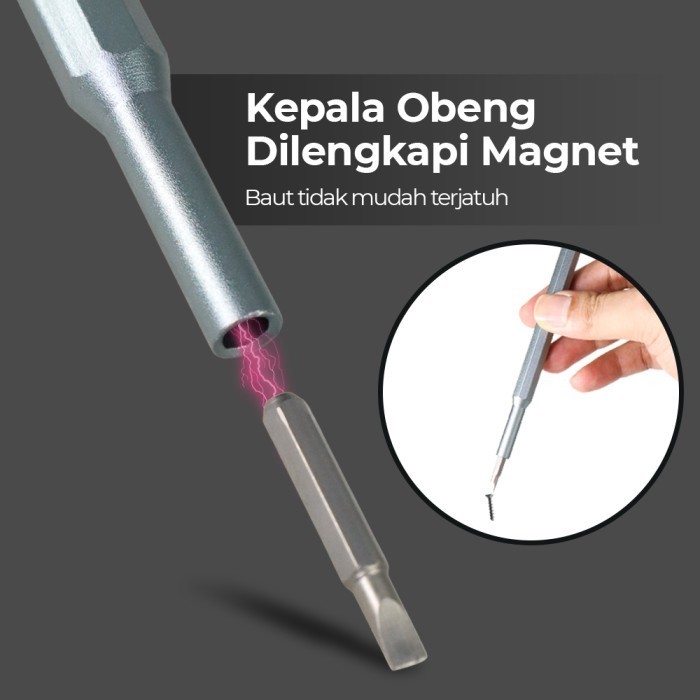 COD Obeng Set Magnetic Reparasi Bintang PH000 PH00 PH1 Triangle Plus Minus Diskon