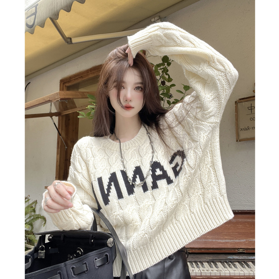 [COLD COLLECTIONS] Switer Rajut Wanita/Baju Atasan Rajut Wanita Lengan Panjang Korean Style Knit