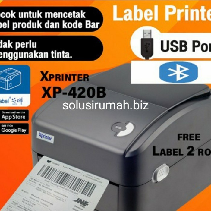 langsung order saja] PRINTER BARCODE 110MM XPRINTER BLUETOOTH THERMAL JENIS ROL 110 MM