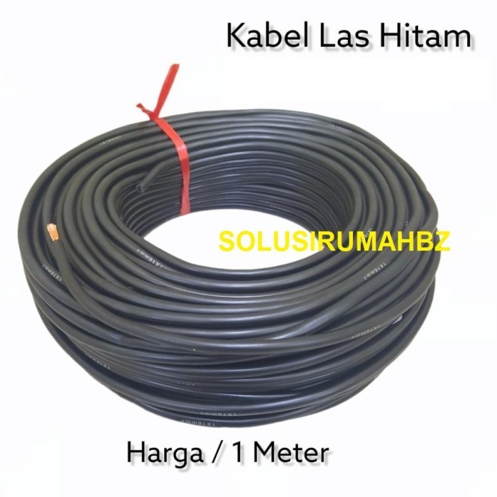 *****] Kabel Las 16mm Hitam permeter Mesin Travo Las Listrik 16 mm WELDING