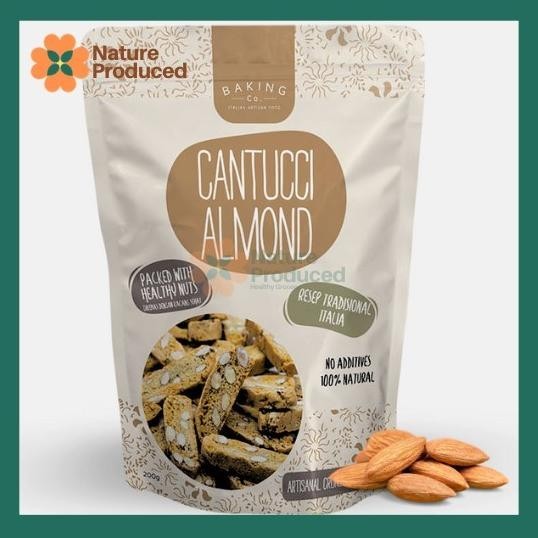 

Baking Co Biscotti Cantucci Almond 200gr Kue Kering Snack Sehat
