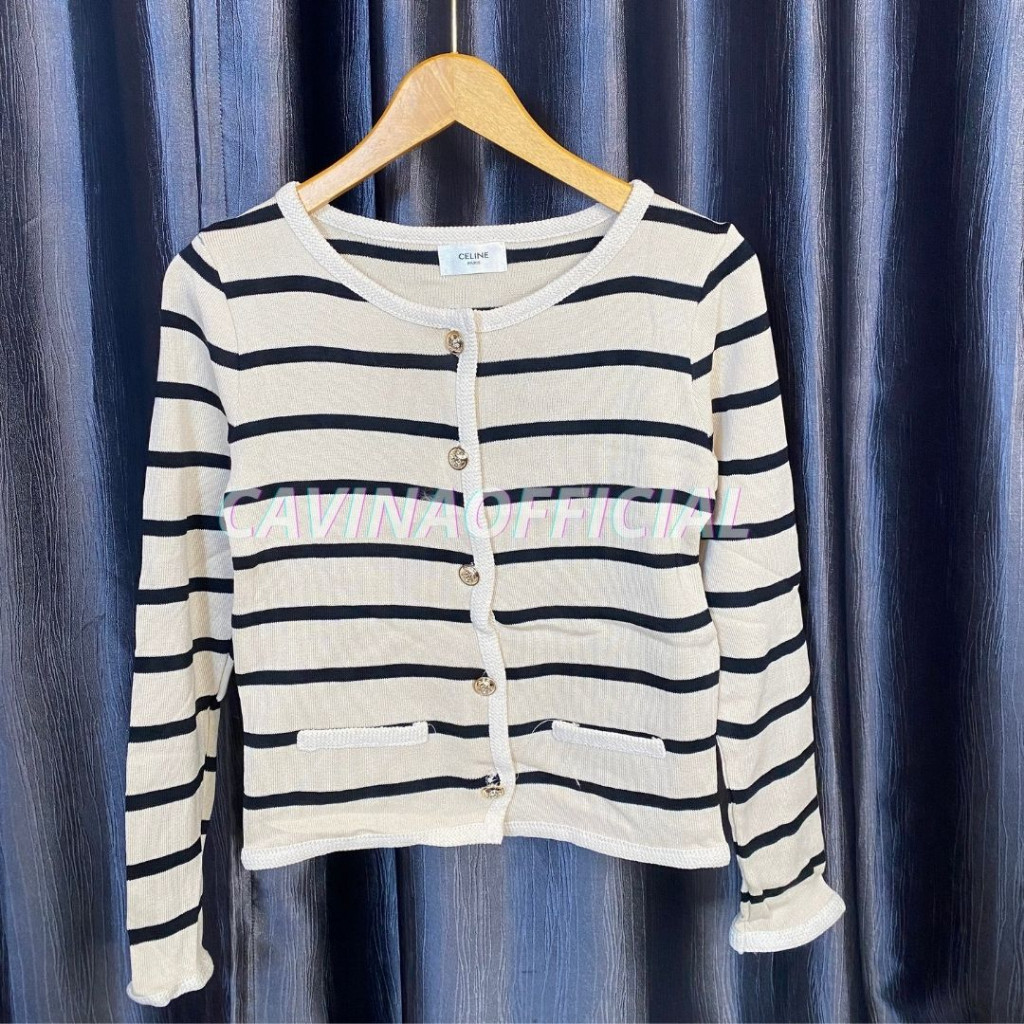 [COLD COLLECTIONS] <CAVINAOFFICIAL> cardigan celine knit croptop untuk bb 40-55