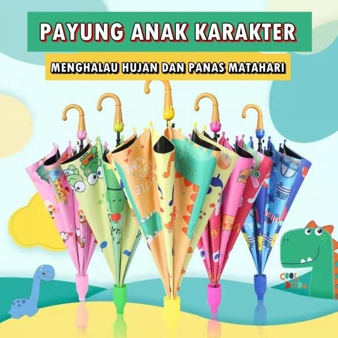 Payung Anak Laki Laki Perempuan Karakter Lipat Kuping ST0010