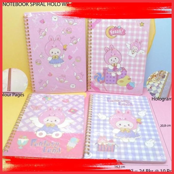 

(ANTI) BUKU NOTEBOOK SPIRAL HOLO MOTIF FANTASY SATUAN
