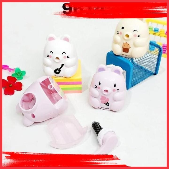 

(ANTI) RAUTAN PENSIL MEJA PUTAR BENTUK KELINCI CHIBI SATUAN