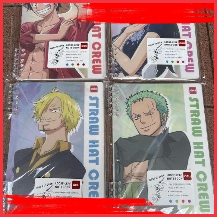 

(ANTI) BUKU RING LOOSE LEAF A5 MOTIF ONE PIECE PER SET ISI 4